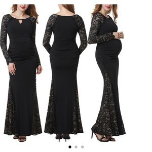 Kimi + Kai Bella Maternity Black Dress